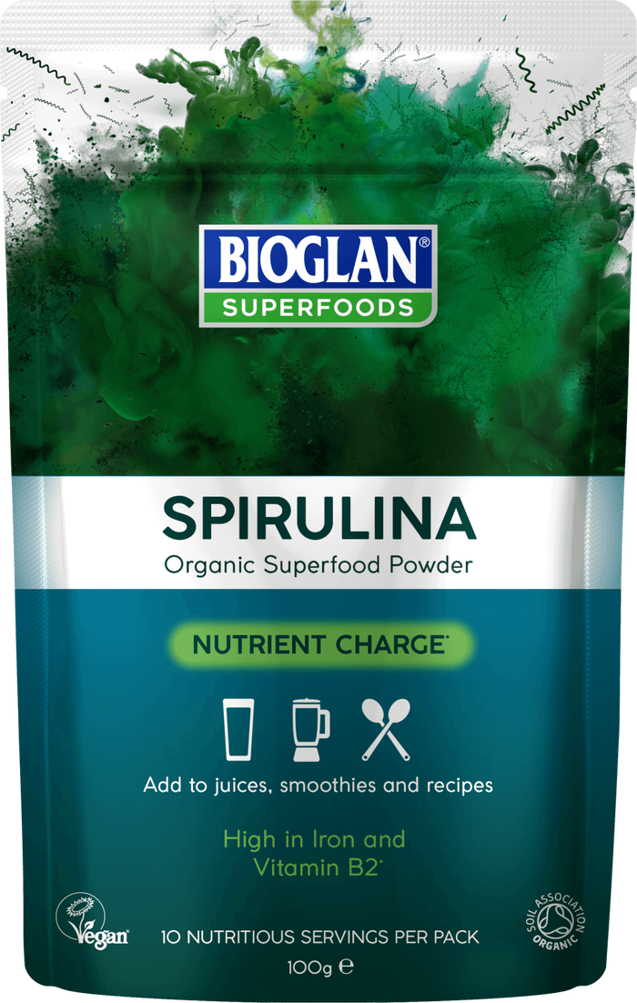 Bioglan Superfoods Supergreens Spirulina Powder - 100g
