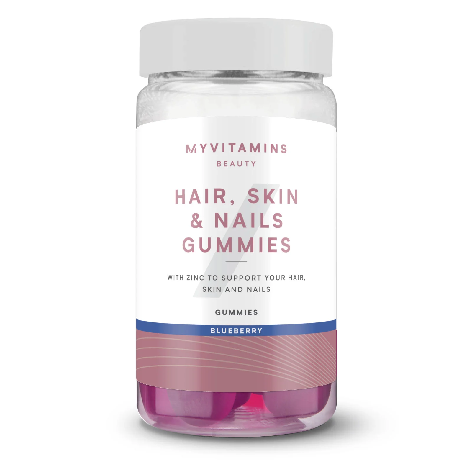 Hair, Skin and Nails Gummies - 60 Gummies - 30servings - Blueberry Image 1