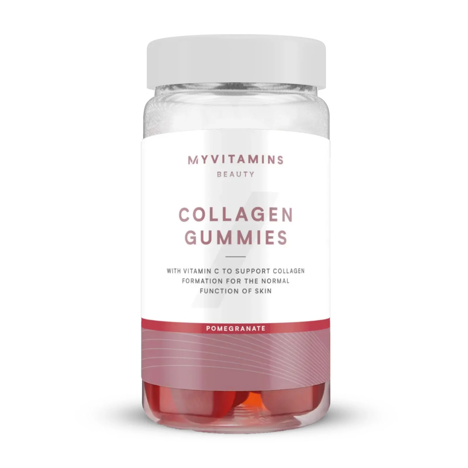 Marine Collagen Gummies - 60 Gummies - 60servings - Pomegranate Image 1