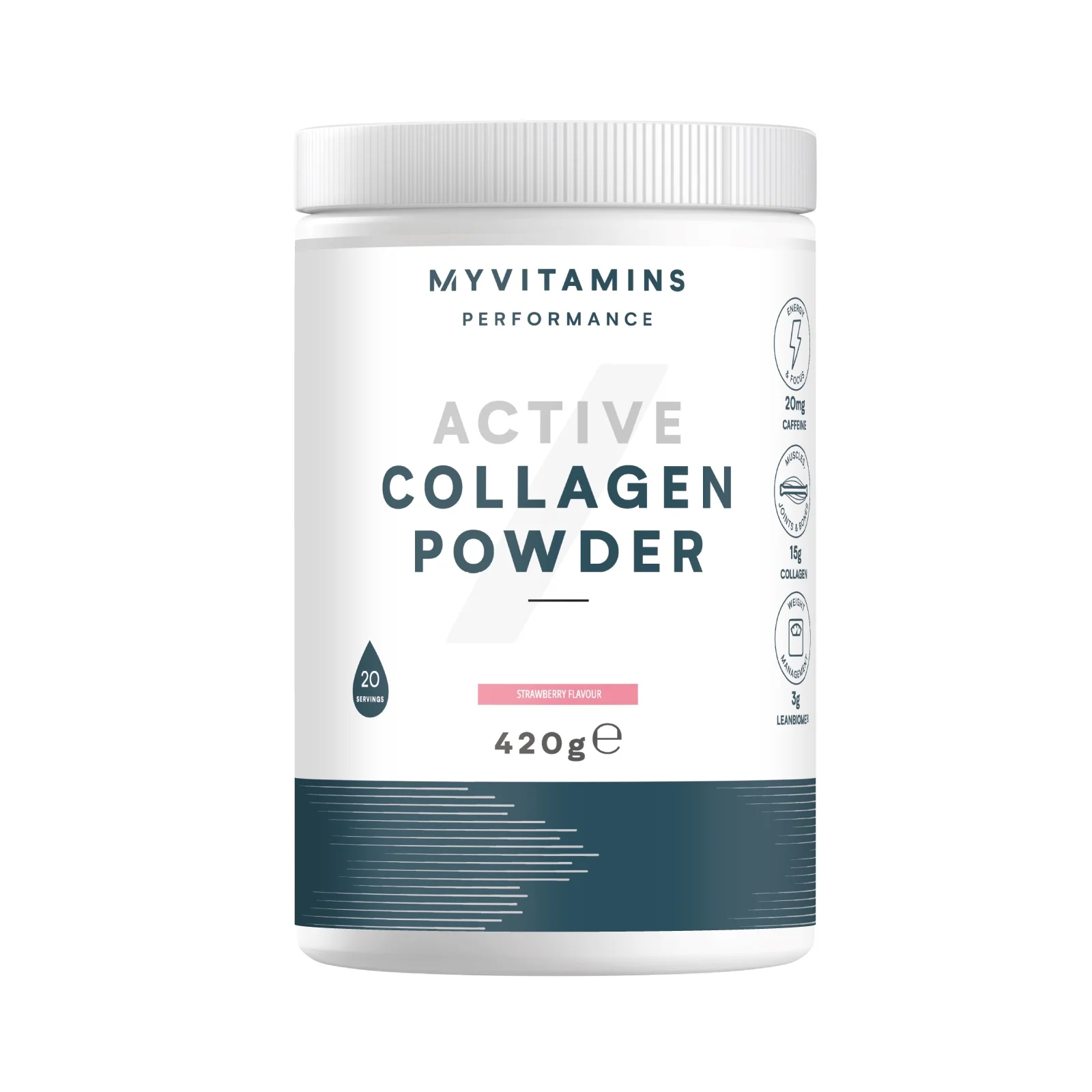Active Collagen Powder - 20servings - Strawberry Image 1