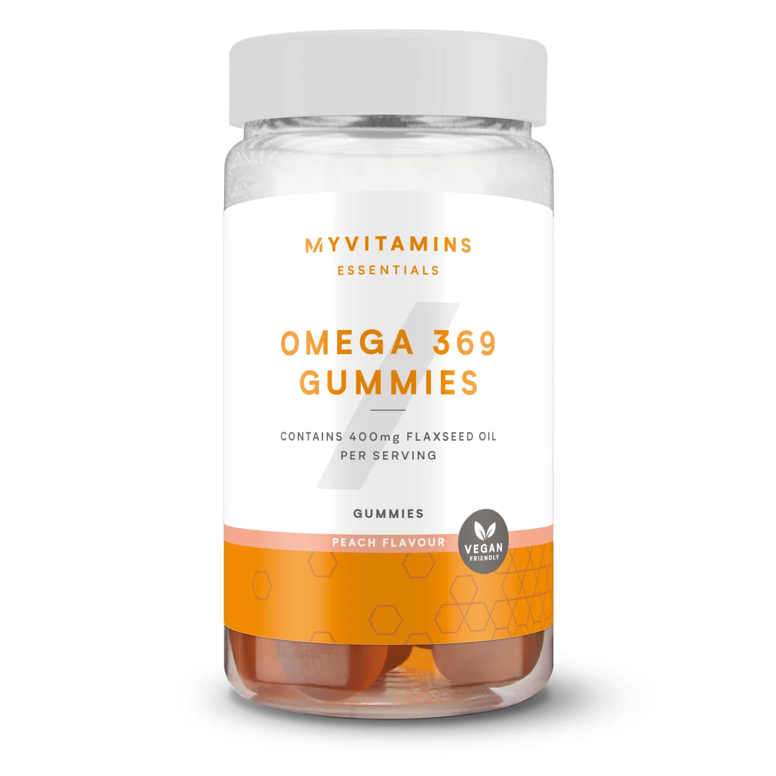 Omega 3 6 9 Gummies - 60gummies - Peach Image 1