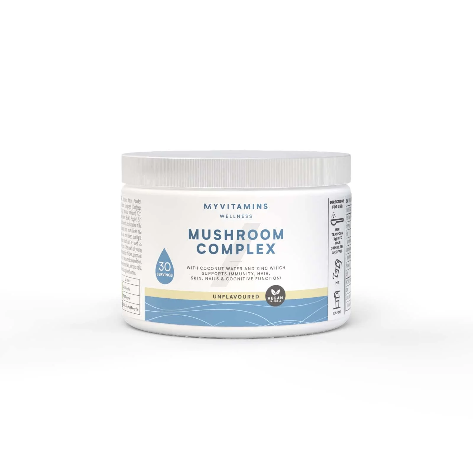 Mushroom Complex Powder - 30servings - Unflavoured Image 1