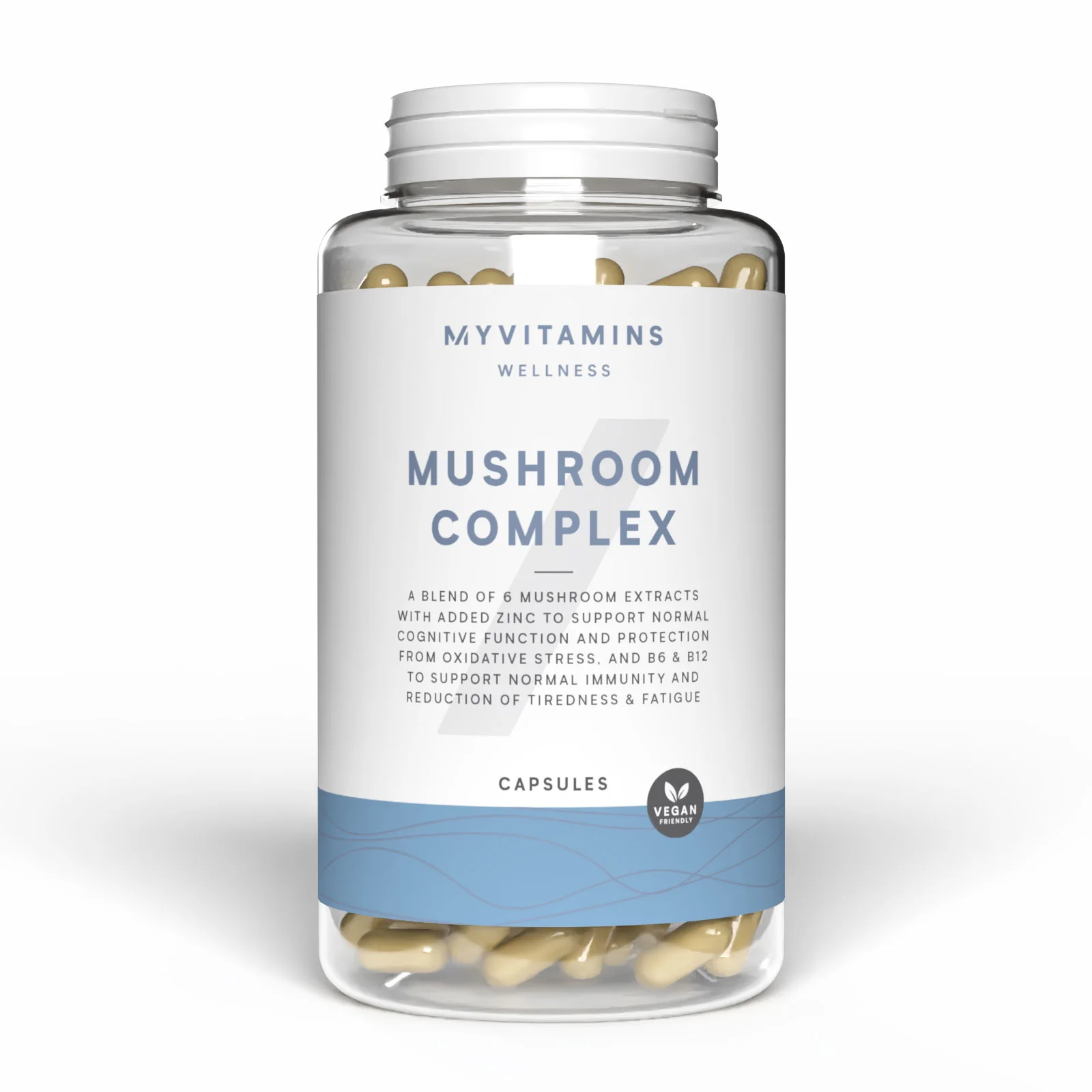 6 In 1 Mushroom Complex Capsules - 60CAPSULES, 30servings Image 1