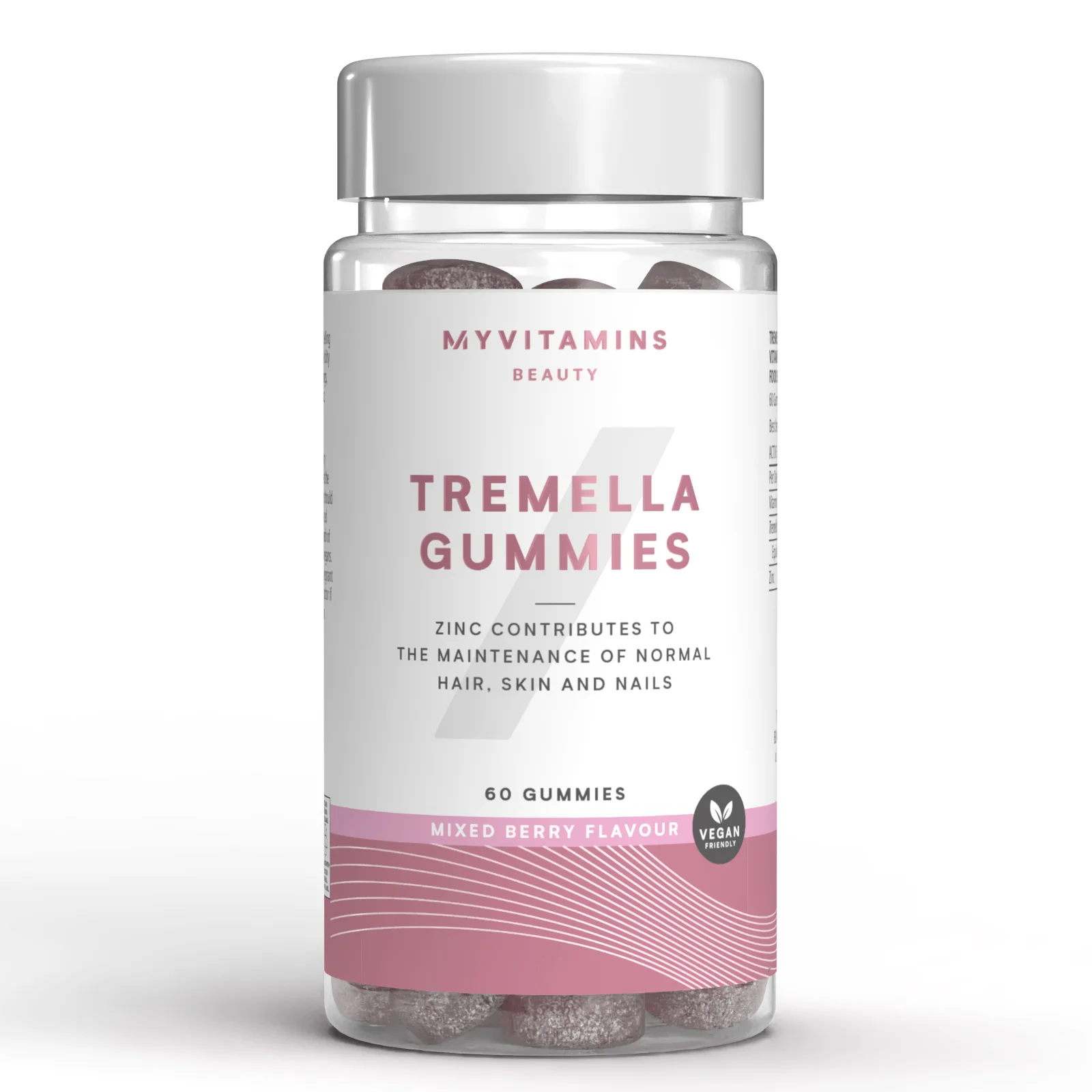 Tremella Hair, Skin, Nails Gummies - 60GUMMIES - 30servings - Mixed Berry Image 1